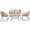 Beige, variant on Patio Furniture Wicker Outdoor Bistro Set 4 Pcs All Weather Patio Rattan Conversation Loveseat Sets for Backyard, Balcony and Deck with Soft Cushions and Side Table