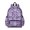 Paisley and Floral Purple Pattern, variant on Paisley and Floral Purple Pattern Cute School Backpack with Padded Back and Adjustable Shoulder Straps 13.4"x11"x4.7"
