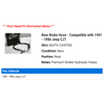 thumbnail image 2 of Rear Brake Hose - Compatible with 1981 - 1986 Jeep CJ7 1982 1983 1984 1985, 2 of 2