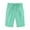 Mint Green1, variant on fatyb Women's Casual Shorts Elastic Waist Knee Length Shorts Solid Color Drawstring Shorts with Pockets