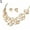 Gold, variant on Shenmeida 2Pcs/set Elegant Faux Pearl Leaves Choker Jewelry Set for Women, Necklace Earrings Set Jewelry Set Wedding Party Jewelry for Bridal Bridesmaid