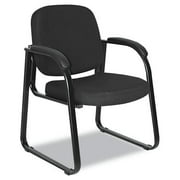 Alera RL43CFA10B Reception Lounge Series Sled Base Guest Chair, Black Fabric