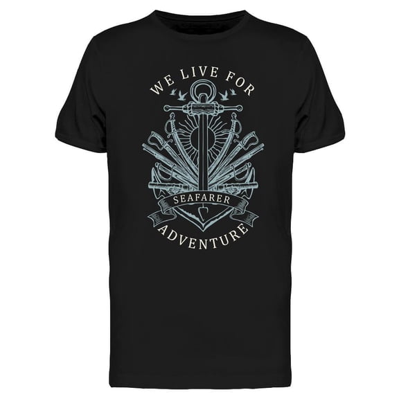 We Live For Adventure! T-Shirt Men -Image by Shutterstock, Male Large