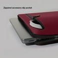 thumbnail image 6 of Incase Compact Laptop Sleeve with Flight Nylon - 14-inch MacBook/Laptop & iPad/Tablet Sleeve - Faux Fur Lining, Lightweight, Durable, Weather Resistant, Slip Pocket for Accessories - Cosmic Red, 6 of 7