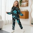 thumbnail image 3 of Uorisanigo Youth Kids Activewear Set, 2 Piece Soft Cozy Blue Camo Hunting Tracksuit Set with Pullover Sweatshirt and Jogger Pants for Boys Girls, Long Sleeve Hoodie Sets, 3 of 7