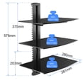 thumbnail image 2 of Estante flotante para DVD suptek CS303 con soporte de pared para TV de vidrio, 2 of 9