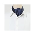 thumbnail image 5 of INSPIRE CHIC Men's Ascot Tie Polka Dots Cravat Tie Formal Party Cravat Neckwear Navy Blue White One Size, 5 of 5