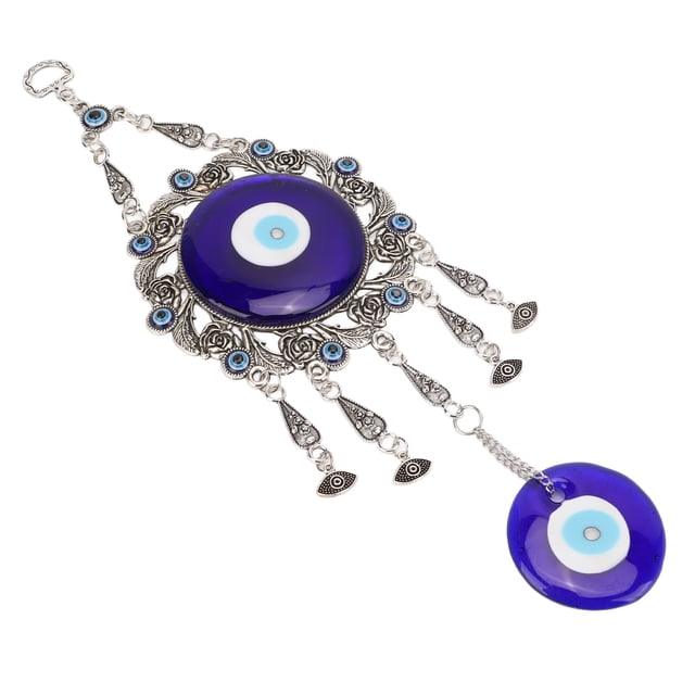 Adorno Colgante de Pared Con Ojo Azul, Colgante Único de Cristal Turco de Buena Suerte para Oficina, Dormitorio, Sala de Estar