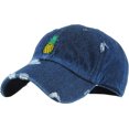 thumbnail image 2 of Pineapple Vintage Distressed Dad Hat Baseball Cap Polo Style Unconstructed Adjustable, 2 of 4