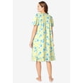 thumbnail image 2 of Dreams & Co. Plus Size Short Floral Print Cotton Gown, 2 of 6