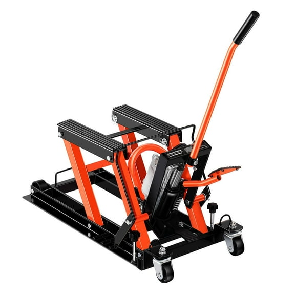 CAFORKP 1500LBS Capacity Hydraulic & Pneumatic Motorcycle Lift, Heavy Duty Bike Jack