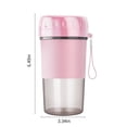 thumbnail image 3 of Mixeurs Portatifs Rechargeables USB, Presse-Agrumes Portable pour Shakes, Moteur 10 Vitesses, Design Léger, pour Voyage Sportif, Activités Extérieures, Taille Compacte, Lames en Acier Inoxydable, Adapté aux Voyages, 3 of 9