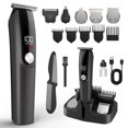 thumbnail image 1 of Ynasen Recortadora de Barba para Hombres Cortapelos - Kit de Aseo Profesional 6 en 1 Juego de Cortapelos Inalámbrico Afeitadora Eléctrica Impermeable para Cara Nariz Cuerpo Bigote, 1 of 1