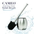 thumbnail image 2 of Cameo Toilet Bowl Cleaning Brush, Stainless-Steel Holder, Fingerprint-Proof, Rust resistant - 2 Pack, 2 of 6
