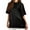 Black, variant on HAiming Short Sleeve Sequin Tops for Women Plus Size Casual Crewneck Shirts Dressy Sparkly Evening Party Blouses