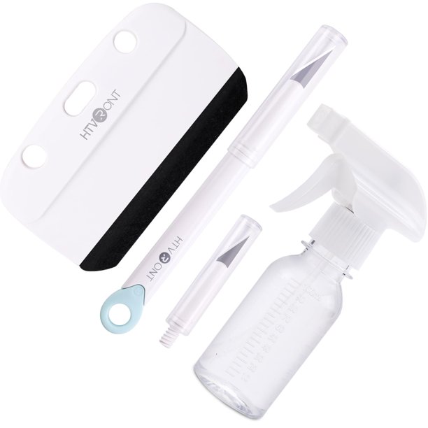 Kit de instalación de lámina para ventanas HTVRONT de 4 piezas con herramientas y pulverizador de 100 ml