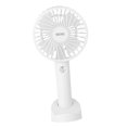 thumbnail image 4 of DOLITY Mini Hand Held Fan Personal Desk Table Fan with Base for Traveling Outdoor Multifunctional Adjustable 3 Speeds Small Personal Fan Table Fan white, 4 of 9