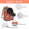 thumbnail image 4 of Stylish Bohemian Paisley College Backpack, Durable School Bookbag with Laptop Sleeve, Large Capacity Daypack for Students, Perfect Gift Idea for Women and Teens, 4 of 5