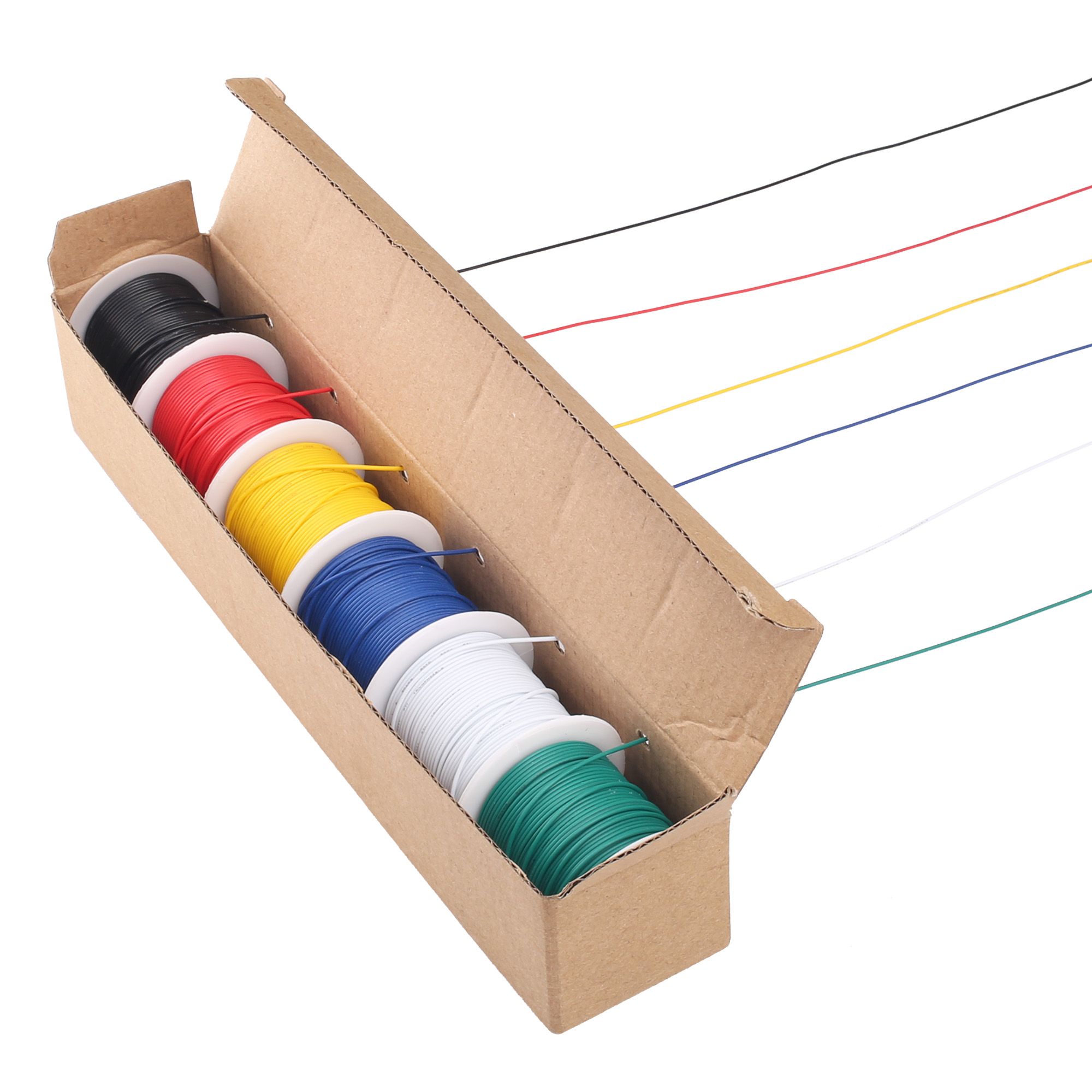 LotFancy 30AWG Stranded Wire, 6 Colors (30 feet/9 m Each) Electrical Wire, UL Listed - image 5 of 8