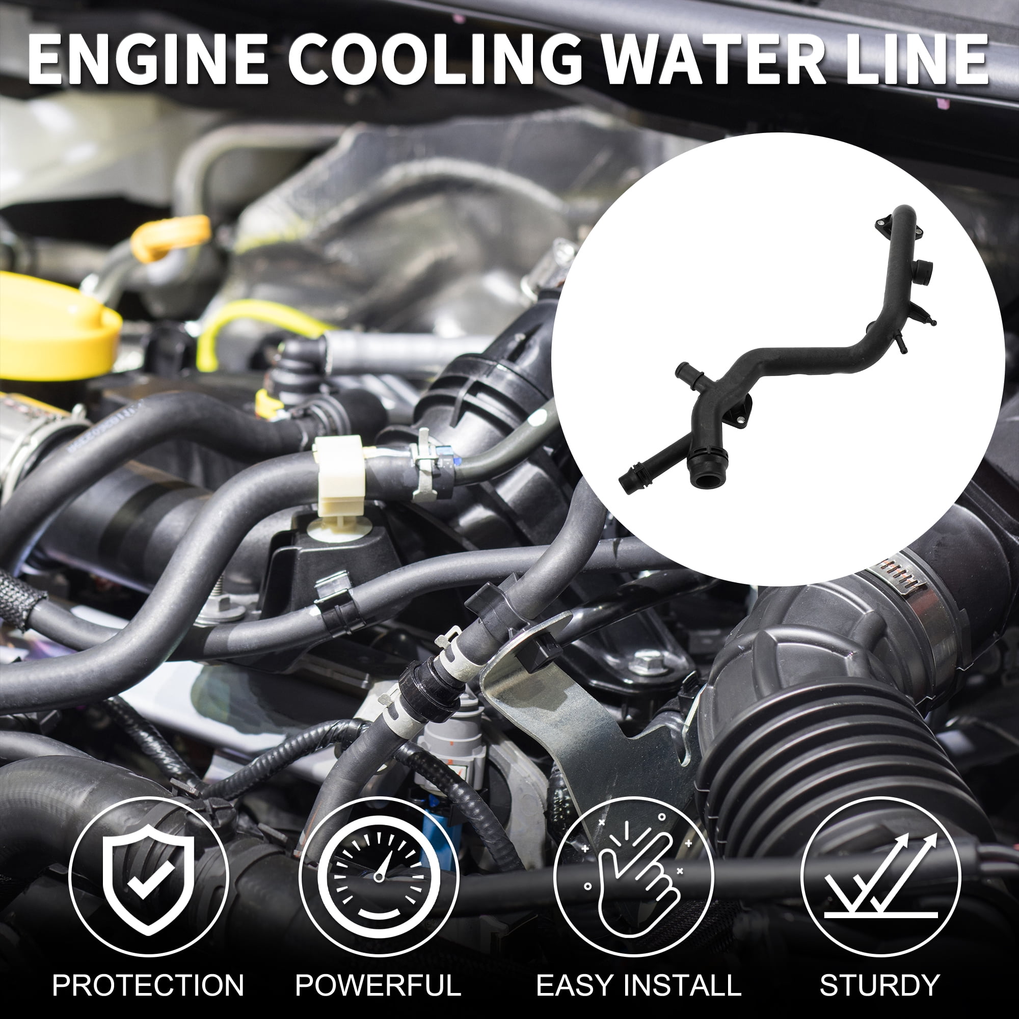 Unique Bargains Cooling Radiator Hose For Audi A4 A4 Quattro A6 2005-2011