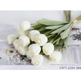 thumbnail image 2 of Pink Tulips Artificial Flowers 10pcs Real Touch Tulips Flowers Fake Pink Tulips Faux Flowers for Home Decoration Wedding Bouquet Party Baby Shower Centerpieces Bridal Bouquet Decor (Pink), 2 of 5