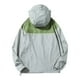 thumbnail image 2 of Chaquetas de tartán elegante Cortavientos para mujer Color sólido Ropa de solar funcional al libre (Gris, XL), 2 of 3