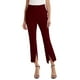 thumbnail image 5 of VISgogo Pantalones recortados casuales para mujer, cintura alta, color sólido, pierna acampanada, pantalones divididos con bolsillos VISgogo  moda, 5 of 7