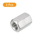 thumbnail image 3 of M10 x 1.5-Pitch 24.5mm Length Coupling Nuts, 2pcs 304 Stainless Steel Nuts, 3 of 5