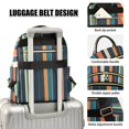 thumbnail image 3 of FORMRS Mini Backpack Purse for Women Quilted Travel Daypack Casual Shoulder Bag, Navy Blue Stripes, 3 of 7
