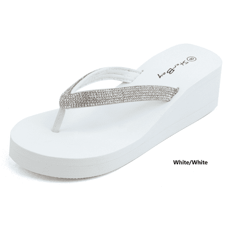 

StarBay Women s Shimmering Diamonds Wedge Sandals