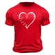 thumbnail image 2 of Ceisia Men's Casual Heart-Printed Short Sleeve Crew Neck Gift T-Shirt, 2 of 5