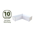 thumbnail image 4 of Absco AB1311 4 x 4 x 1 ft. Metal L Garden Bed, Surfmist, 4 of 10