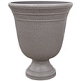 thumbnail image 2 of Classic Home & Garden 19.5 in. H X 16 in. D Plastic Westpoint Urn Planter Stone, 2 of 2