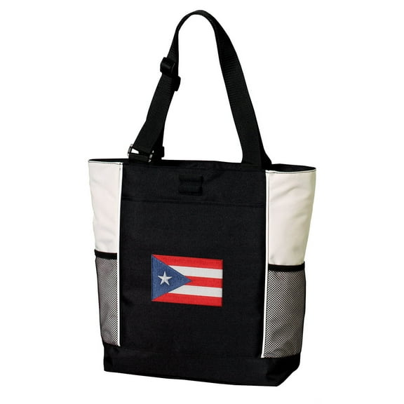 Deluxe Puerto Rico Flag Tote Bag Best Puerto Rico Totes