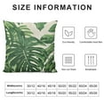thumbnail image 5 of Nawypu Tropical Green Leaves Pillow Covers Modern Botanical Palm Leaf Decorative Outdoor Throw Pillows Summer Decorations Pillow Case Square Cushion Cover Decor for Sofa Couch Bed, 5 of 5