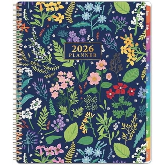 2026 Planner - 2026 Planner Weekly and Monthly from Jan. 2026 - Dec. 2026, 8.5" x 11", 2026 Calendar Planner with Waterproof Cover, Colorful Tabs$$Office