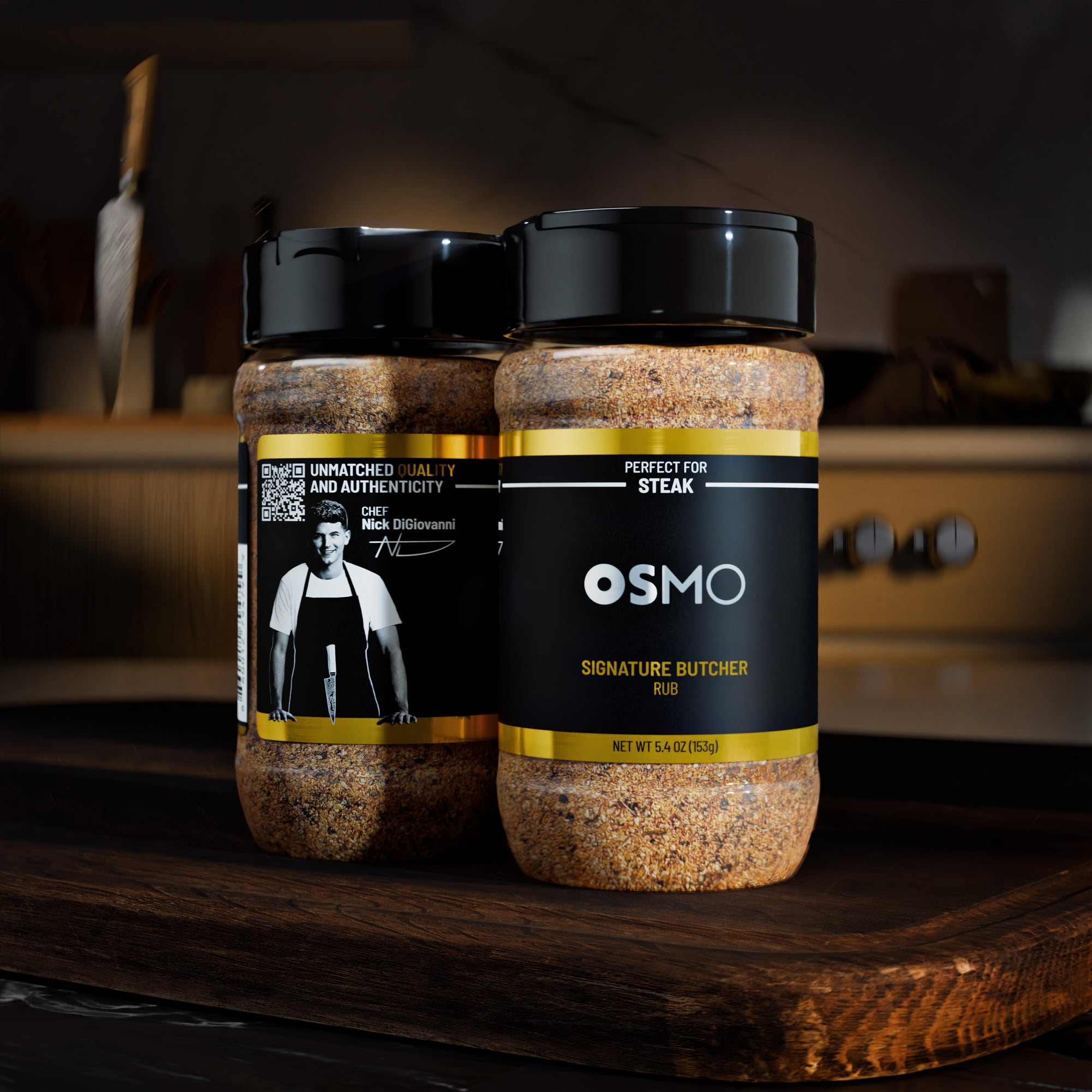 Osmo Signature Butcher Rub for Steak and Beef, Chef-Crafted Michelin-Star Quality Seasoning, 5.4 oz Powder