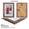 thumbnail image 2 of Juego de marcos de fotos de madera con caja expositora, 4 x 6 pulgadas (10 unidades), color marrón, 2 of 6