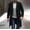 Black, variant on YHAJDS Men's Winter Casual Coat,Men Long Trench Coat Men Coats And Jackets Casual Jackets For Men Double Breasted Wool Coat Solid Color Long Sleeve Casual Trench Coat For Men