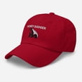 thumbnail image 3 of Honey Badger Hat Honey Badger Embroidered Hat Honey Badger Cap Honey Badger Gifts Honey Badger Dad Hat Animal Lover Hat, Honey Badger Embroidery Hat (Cranberry), 3 of 3