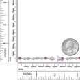 thumbnail image 6 of Gem Stone King 925 Sterling Silver Pink Moissanite and White Lab Grown Diamond Bracelet for Women (2.25 Cttw, Gemstone Birthstone, Round 4MM, 7.5 inch), 6 of 6