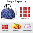 thumbnail image 5 of Paisley and Floral Blue Pattern Insulated Lunch Bag,Leakproof Large Capacity Lunch Box for Work,Picnic or Travel,11.4 X 6.7 X 8.3 Inches, 5 of 6