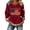 Red, variant on Womens Sweatshirts Women's 250th Anniversary Print Sweatshirt Without Hood Crew Neck Long Sleeve Casual Pullover Black L