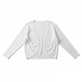 thumbnail image 3 of Lightweight Summer Cardigan For Women Short Sleeve Open Front Knit Everyday Layering, L, White, 3 of 3