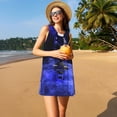 thumbnail image 3 of Pofeuu Steel Skull Print Women's Sleeveless Dress, Loose Fit Summer Dress, Casual Tank Dress for Women, 3 of 7