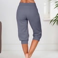 thumbnail image 4 of Womans Pants Wide Straight Leg Baggy Pants Capri Slacks Womens Pants Casual Soft Pants Clothes Women, 4 of 6
