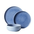thumbnail image 2 of (2 pack) Better Homes & Gardens-Parker Blue Stoneware 12-Piece Dinnerware Set, 2 of 9