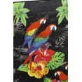 thumbnail image 6 of HAPPY BAY Men's Pareo Regular Holiday Sarong Long Beach Wrap One Size Ebony, Floral Summer Vacation Party, 6 of 6