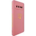 thumbnail image 2 of for Galaxy S10 Plus Case(Not fits S10),Cute Bling Plated Gold Love Heart with Anti-Fall Camera Lens Cover Protection Soft Anti-Fingerprint Phone Case for Samsung Galaxy S10+ 6.4", Pink, 2 of 13
