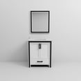 thumbnail image 5 of Ziva 30 in W x 22 in D White Bath Vanity, Cultured Marble Top and 28 in Mirror, 5 of 8